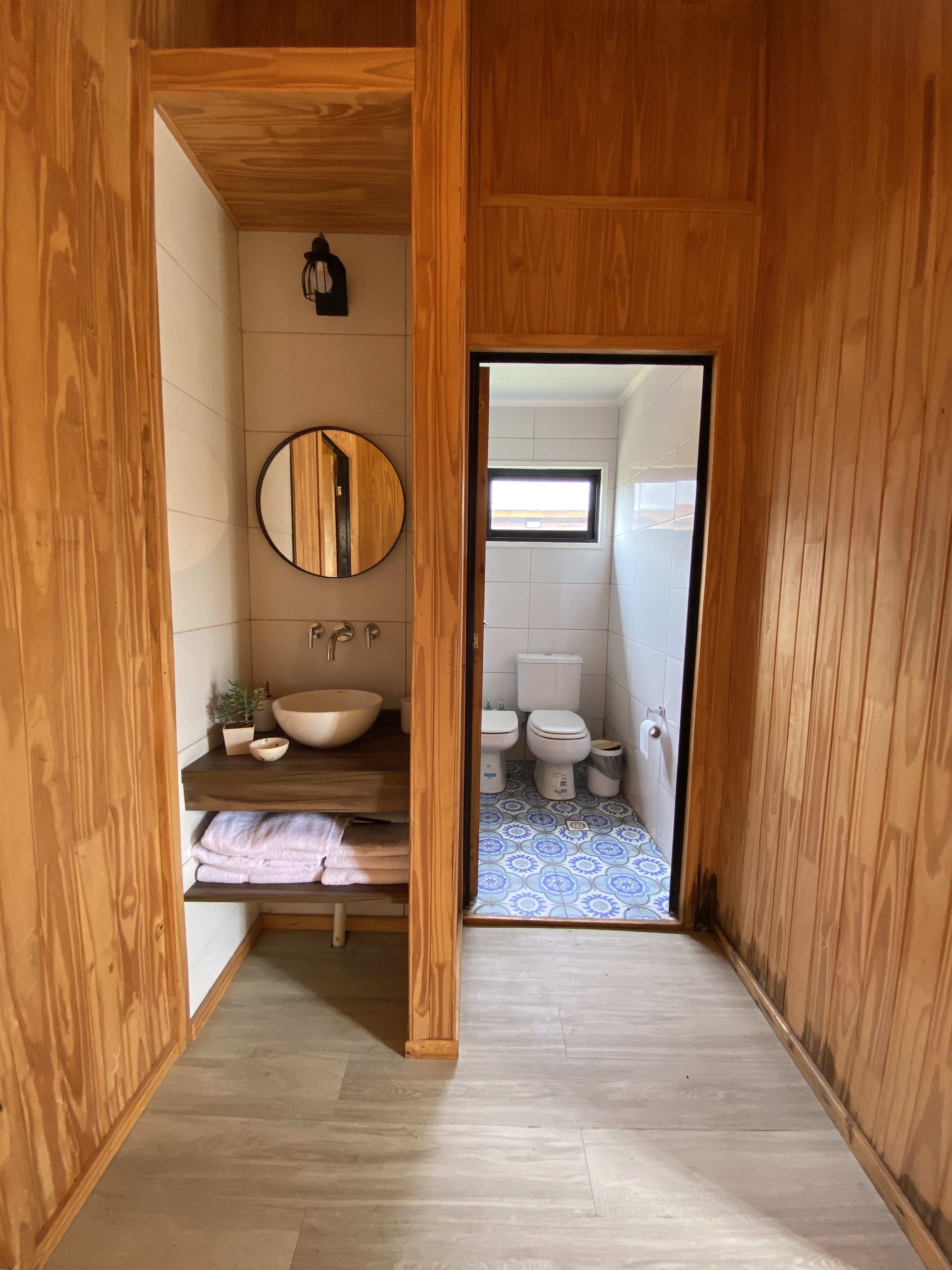 Baño de la cabaña